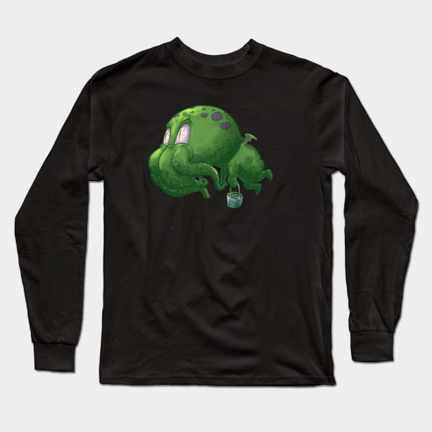 Halloween Cthulhu trick or treat Long Sleeve T-Shirt by Carlos CD